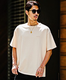 JOKER | USAコットン ルーズシルエット Tシャツ オーバーサイズ メンズ ワンポイント ロゴ 刺繍 ビッグ 半袖 Tシャツ(Tシャツ/カットソー)