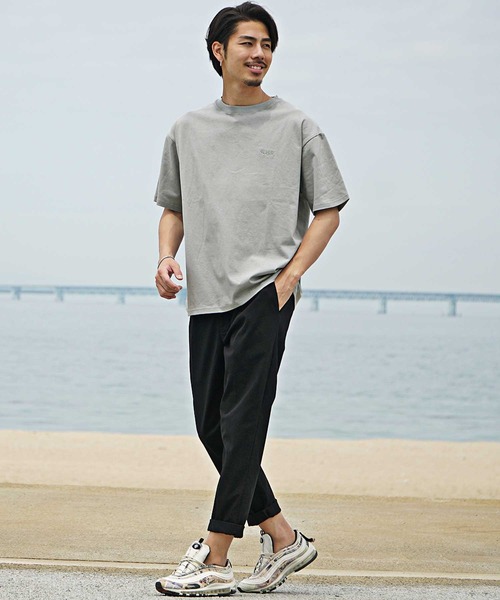 JOKER(ジョーカー)の「ルーズシルエットTシャツ メンズ 春服(Tシャツ/カットソー・メンズ・パープル/グレー/アイボリー/ベージュ/ブラック・XL/L/M)」の10枚目の写真