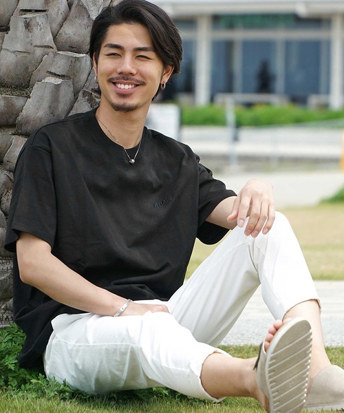 JOKER(ジョーカー)の「ルーズシルエットTシャツ メンズ 春服(Tシャツ/カットソー・メンズ・パープル/グレー/アイボリー/ベージュ/ブラック・XL/L/M)」の6枚目の写真