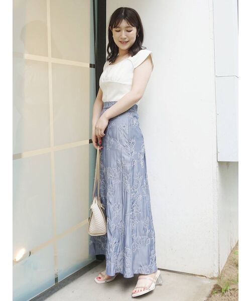 MERCURYDUO(マーキュリーデュオ)の「ビスチェ風フロントボタンニット(ニット/セーター・レディース・オフホワイト/ブラック/ピンク/ラベンダー・FREE)」の18枚目の写真