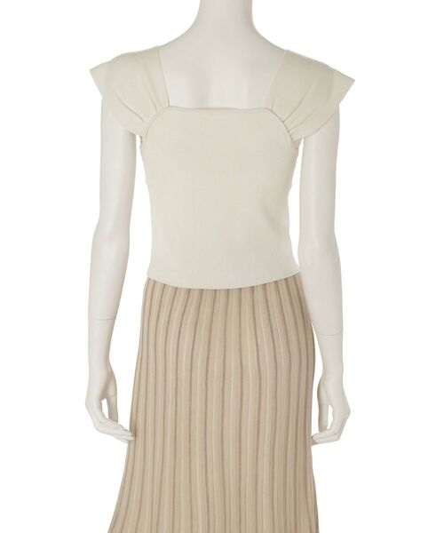 MERCURYDUO(マーキュリーデュオ)の「ビスチェ風フロントボタンニット(ニット/セーター・レディース・オフホワイト/ブラック/ピンク/ラベンダー・FREE)」の15枚目の写真