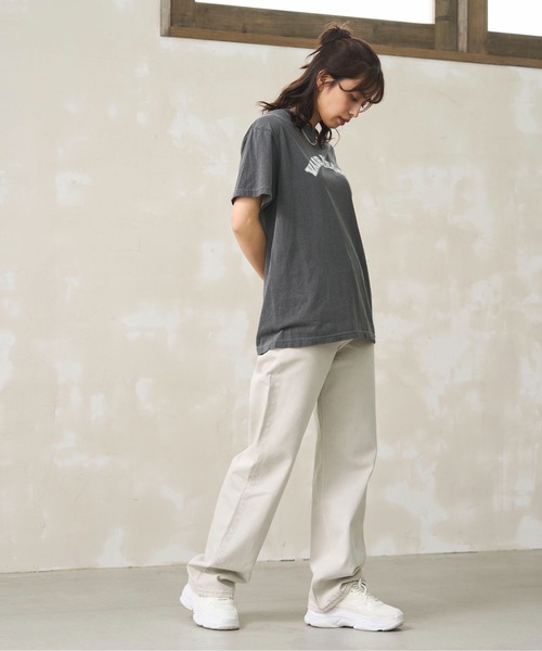 ODORATA(オドラタ)の「カレッジロゴTEE(Tシャツ/カットソー・レディース・ブラック/ブルー/イエロー/グリーン・FREE)」の10枚目の写真