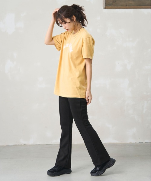 ODORATA(オドラタ)の「カレッジロゴTEE(Tシャツ/カットソー・レディース・ブラック/ブルー/イエロー/グリーン・FREE)」の9枚目の写真