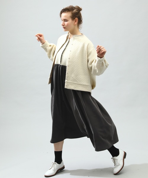 Kelen(ケレン)の「「KELEN / ケレン」BAUM / MOCK NECK JACQUARD COAT(ダウンジャケット/コート・レディース・ブラック/クリーム・S/M)」の16枚目の写真