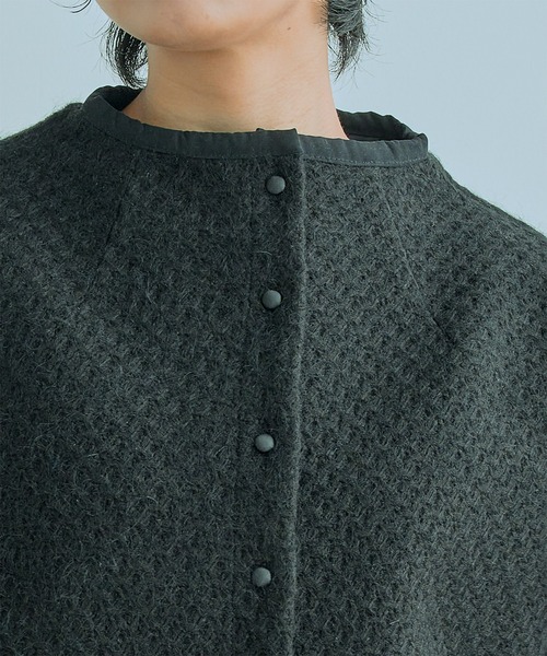Kelen(ケレン)の「「KELEN / ケレン」BAUM / MOCK NECK JACQUARD COAT(ダウンジャケット/コート・レディース・ブラック/クリーム・S/M)」の14枚目の写真