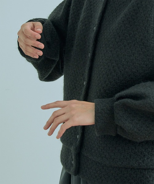 Kelen(ケレン)の「「KELEN / ケレン」BAUM / MOCK NECK JACQUARD COAT(ダウンジャケット/コート・レディース・ブラック/クリーム・S/M)」の17枚目の写真
