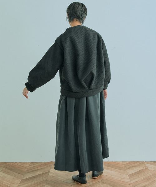 Kelen(ケレン)の「「KELEN / ケレン」BAUM / MOCK NECK JACQUARD COAT(ダウンジャケット/コート・レディース・ブラック/クリーム・S/M)」の10枚目の写真