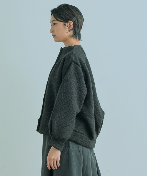 Kelen(ケレン)の「「KELEN / ケレン」BAUM / MOCK NECK JACQUARD COAT(ダウンジャケット/コート・レディース・ブラック/クリーム・S/M)」の15枚目の写真