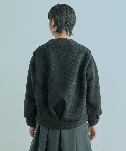Kelen(ケレン)の「「KELEN / ケレン」BAUM / MOCK NECK JACQUARD COAT(ダウンジャケット/コート・レディース・ブラック/クリーム・S/M)」の5枚目の写真