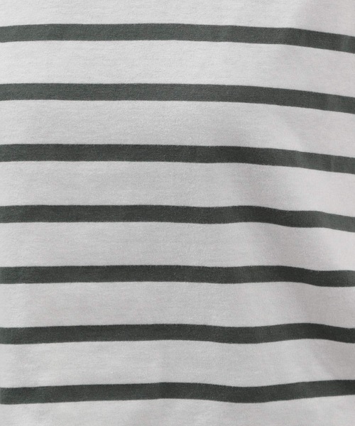 LAKOLE（ラコレ）の「アソートボーダー柄タックTシャツ / 297979（Tシャツ/カットソー・レディース・ブラック/ベージュ/パープル/ブラウン/ブルー/グリーン・SMALL/MEDIUM）」の18枚目の写真