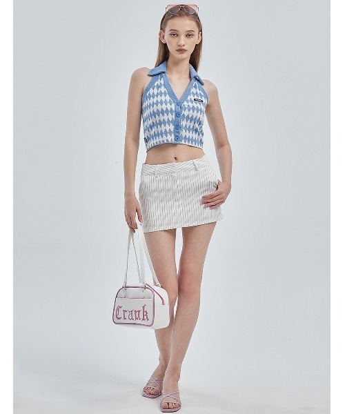 CRANK(クランク)の「A'GEM/9 × .kom『CRANK/クランク』TERRY DIAMOND VEST/テリー ダイアモンド ベスト スリーブレス(Tシャツ/カットソー・レディース・ブルー/イエロー・FREE)」の11枚目の写真