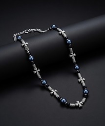 1004ST（イチマルマルヨンエスティー）の「【1004ST】スマイル ビーズ  パール ネックレス (MA)（ネックレス）」