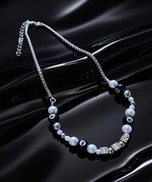 1004ST（イチマルマルヨンエスティー）の「【1004ST】スマイル ビーズ  パール ネックレス (MA)（ネックレス）」