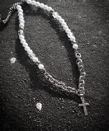 tone（トーン）の「【1004ST】スマイル ビーズ  パール ネックレス (MA)（ネックレス）」