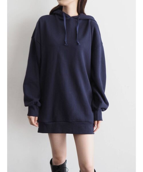 EVRIS（エヴリス）の「バックロゴオーバーサイズフーディー（パーカー・レディース・ホワイト/ブラック/ネイビー/グレー・FREE）」の19枚目の写真