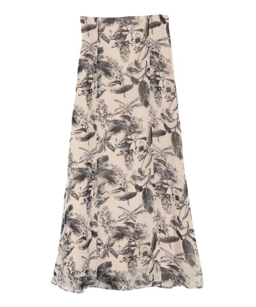 LAGUNAMOON(ラグナムーン)の「ラインボタニカルナロースカート(スカート・レディース・ネイビー/ベージュ・SMALL/MEDIUM)」の7枚目の写真