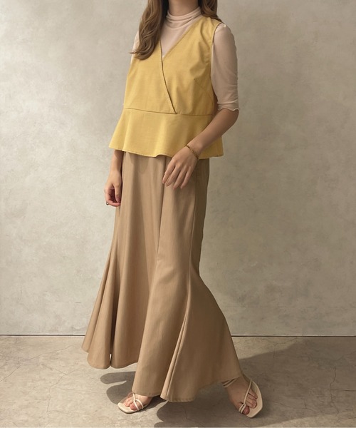 apres jour clair(アプレジュールクレア)の「【apres jour clair】リネンライクトップス【ZOZOTOWN限定アイテム】(シャツ/ブラウス・レディース・ベージュ/イエロー・X-LARGE/フリー)」の10枚目の写真