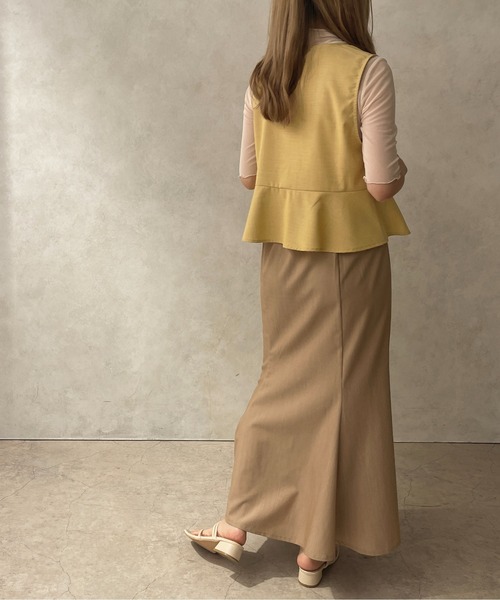 apres jour clair(アプレジュールクレア)の「【apres jour clair】リネンライクトップス【ZOZOTOWN限定アイテム】(シャツ/ブラウス・レディース・ベージュ/イエロー・X-LARGE/フリー)」の13枚目の写真