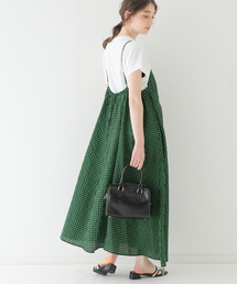 B.C STOCK | ギンガムフレアーキャミワンピース(ワンピース)