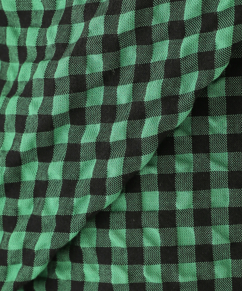B.C STOCK（ベーセーストック）の「ギンガムフレアーキャミワンピース（ワンピース・レディース・ブラック/グリーン/ブルー系その他・FREE）」の12枚目の写真
