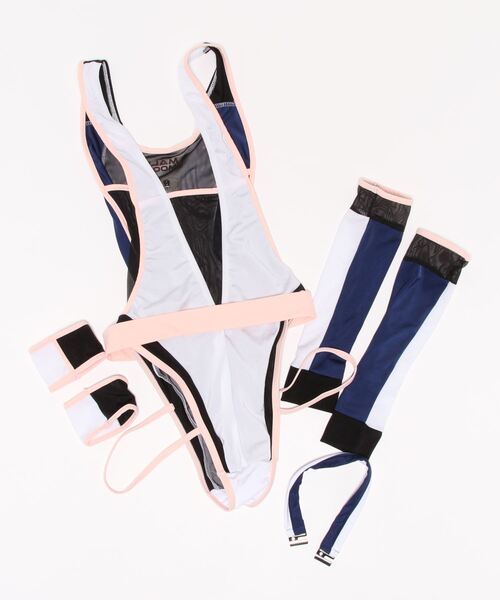 Malymoon（マリームーン）の「ジッパー競泳水着 2カラー《コスチューム