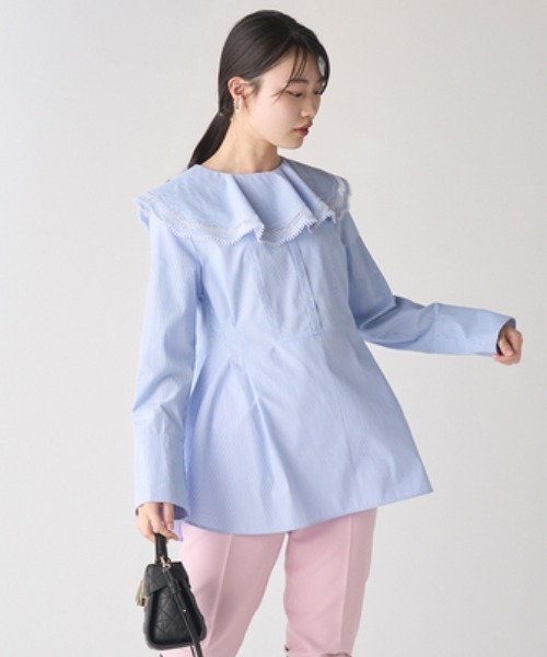 CELFORD（セルフォード）の「スカラップカラーブラウス（シャツ