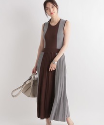 Andemiu | ハイショクノースリーブニットワンピース348870(ワンピース)