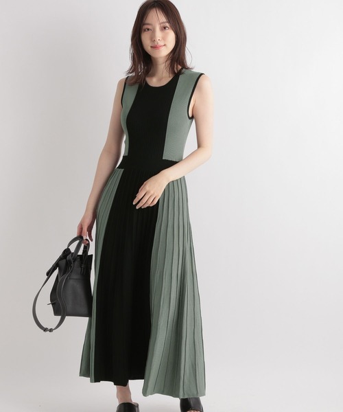 Andemiu（アンデミュウ）の「ハイショクノースリーブニットワンピース348870（ワンピース・レディース・チャコールグレー/ライトブルー/グリーン・FREE）」の17枚目の写真