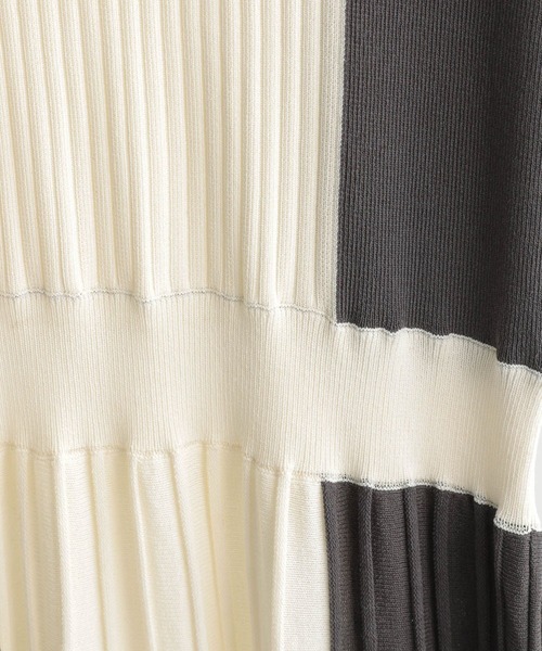 Andemiu（アンデミュウ）の「ハイショクノースリーブニットワンピース348870（ワンピース・レディース・チャコールグレー/ライトブルー/グリーン・FREE）」の6枚目の写真