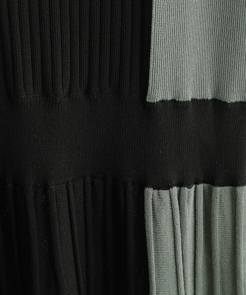 Andemiu（アンデミュウ）の「ハイショクノースリーブニットワンピース348870（ワンピース・レディース・チャコールグレー/ライトブルー/グリーン・FREE）」の11枚目の写真