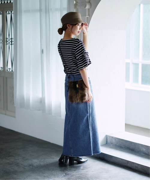La TOTALITE(ラトータリテ)の「【Healthy denim/ヘルシーデニム】 Aded denim skirt(デニムスカート・レディース・チャコールグレー/ブルー系その他・36/38)」の10枚目の写真