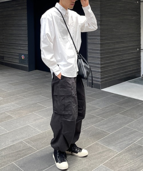 CPCM(シーピーシーエム)の「フェイクレザー2WAY巾着ショルダーバッグ(ショルダーバッグ・メンズ・ブラック/キャメル/グレイッシュベージュ/ブラック系その他・FREE)」の20枚目の写真