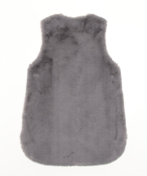 DROIT BELLO（ドロイトベロ）の「DROIT BELLO(ドロイトベロ) リバーシブルファーベスト（ベスト・レディース・グレー・F）」の3枚目の写真