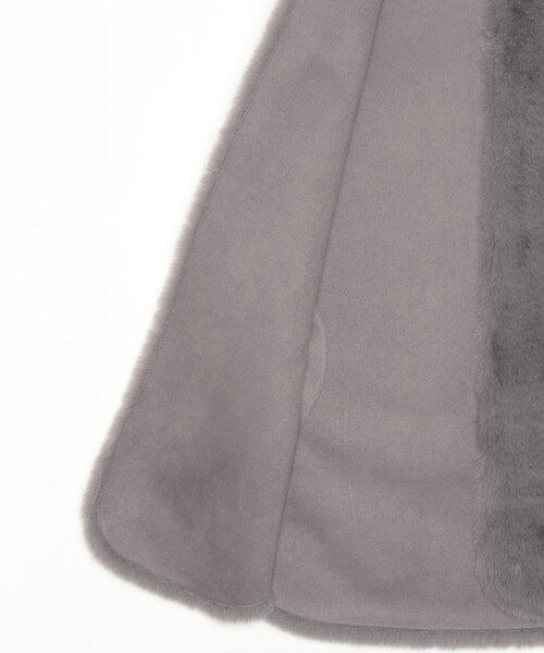 DROIT BELLO（ドロイトベロ）の「DROIT BELLO(ドロイトベロ) リバーシブルファーベスト（ベスト・レディース・グレー・F）」の2枚目の写真