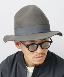 ミドルブリム オープンクラウンハット / マウンテンハット / 中折れハット / ウールハット / つば広
