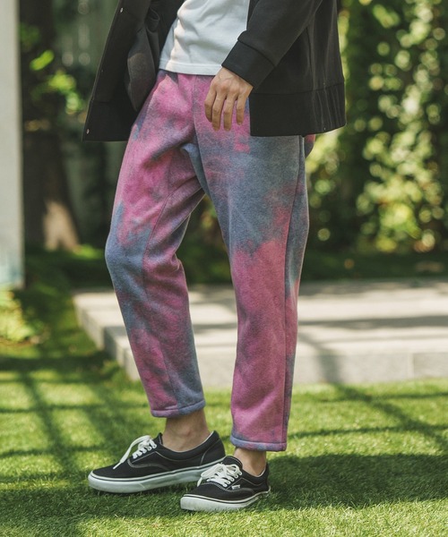 CAMBIO（カンビオ）の「mp10418-Tie dye Sweat Pants スウェットパンツ（スウェットパンツ・メンズ・ブルー系その他/ブラック系その他/キナリ・L/M/S）」の3枚目の写真