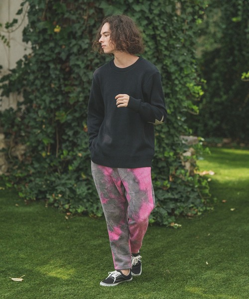 CAMBIO（カンビオ）の「mp10418-Tie dye Sweat Pants スウェットパンツ（スウェットパンツ・メンズ・ブルー系その他/ブラック系その他/キナリ・L/M/S）」の9枚目の写真