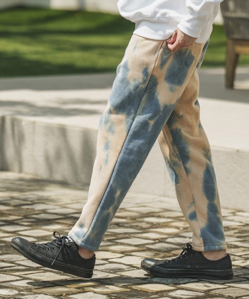 CAMBIO（カンビオ）の「mp10418-Tie dye Sweat Pants スウェットパンツ（スウェットパンツ・メンズ・ブルー系その他/ブラック系その他/キナリ・L/M/S）」の11枚目の写真