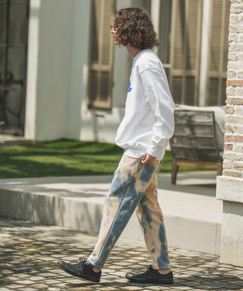 CAMBIO（カンビオ）の「mp10418-Tie dye Sweat Pants スウェットパンツ（スウェットパンツ・メンズ・ブルー系その他/ブラック系その他/キナリ・L/M/S）」の13枚目の写真