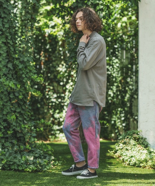 CAMBIO（カンビオ）の「mp10418-Tie dye Sweat Pants スウェットパンツ（スウェットパンツ・メンズ・ブルー系その他/ブラック系その他/キナリ・L/M/S）」の18枚目の写真