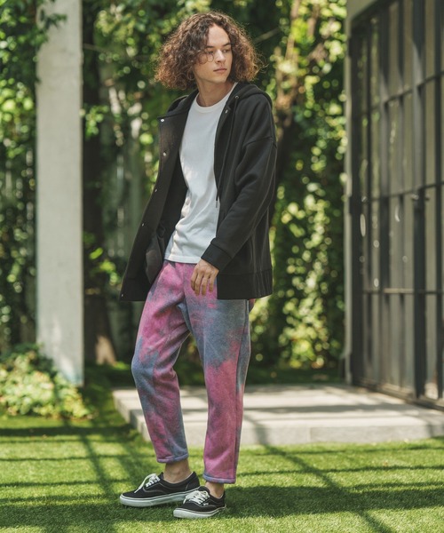 CAMBIO（カンビオ）の「mp10418-Tie dye Sweat Pants スウェットパンツ（スウェットパンツ・メンズ・ブルー系その他/ブラック系その他/キナリ・L/M/S）」の21枚目の写真