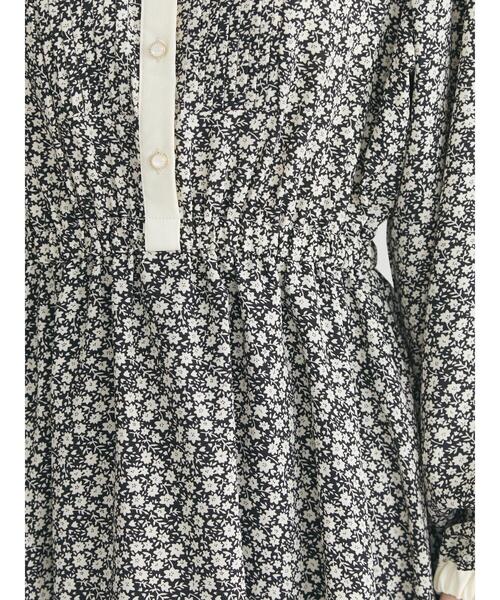 ELENCARE DUE(エレンカーレデュエ)の「・ELENCARE DUE フラワー×ピンタックワンピ(ワンピース・レディース・ブラック/ブラウン/オフホワイト/ライトカーキ・FREE)」の10枚目の写真