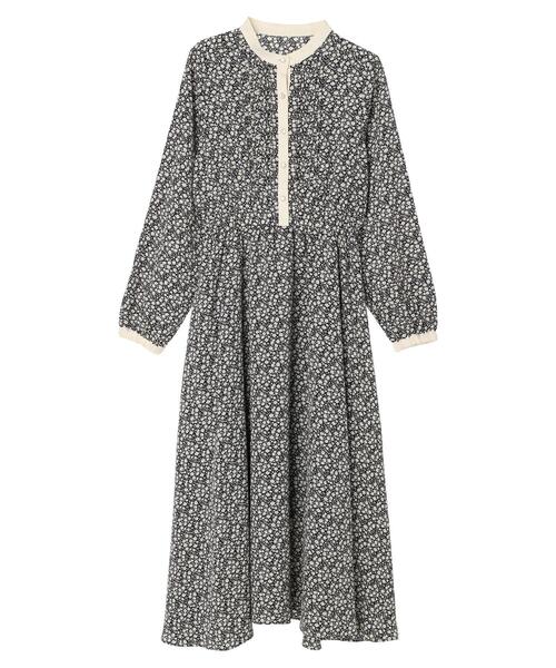 ELENCARE DUE(エレンカーレデュエ)の「・ELENCARE DUE フラワー×ピンタックワンピ(ワンピース・レディース・ブラック/ブラウン/オフホワイト/ライトカーキ・FREE)」の20枚目の写真