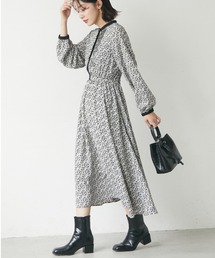 ELENCARE DUE | ・ELENCARE DUE フラワー×ピンタックワンピ(ワンピース)