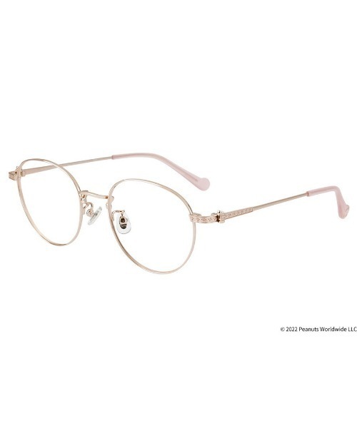 PEANUTS（ピーナッツ）の「ボストン型 めがね｜Zoff PEANUTS COLLECTION（メガネ・レディース・ブラック/ブラウン/ピンク・FREE）」の3枚目の写真