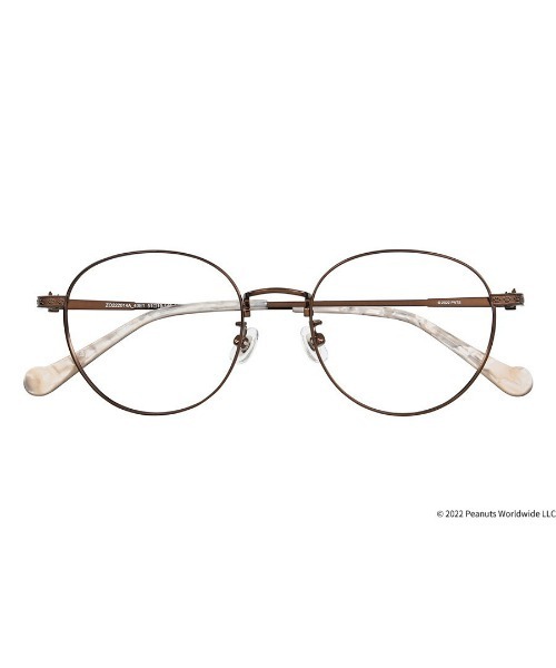 PEANUTS（ピーナッツ）の「ボストン型 めがね｜Zoff PEANUTS COLLECTION（メガネ・レディース・ブラック/ブラウン/ピンク・FREE）」の10枚目の写真