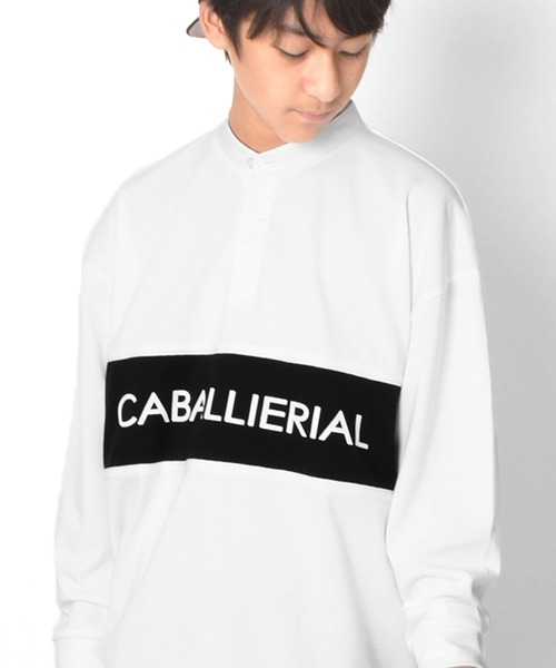 GLAZOS（グラソス）の「ビッグシルエット・ラガーシャツ（Tシャツ/カットソー・キッズ・ホワイト/ブラック/ネイビー・140cm/150cm/160cm/170cm）」の2枚目の写真