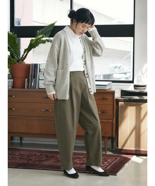 CRAFT STANDARD BOUTIQUE（クラフトスタンダードブティック）の「メランジ多ボタンカーディガン（カーディガン/ボレロ・レディース・ベージュ/グリーン/ブラウン・FREE）」の10枚目の写真