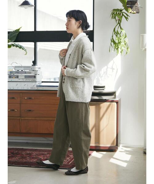 CRAFT STANDARD BOUTIQUE（クラフトスタンダードブティック）の「メランジ多ボタンカーディガン（カーディガン/ボレロ・レディース・ベージュ/グリーン/ブラウン・FREE）」の11枚目の写真