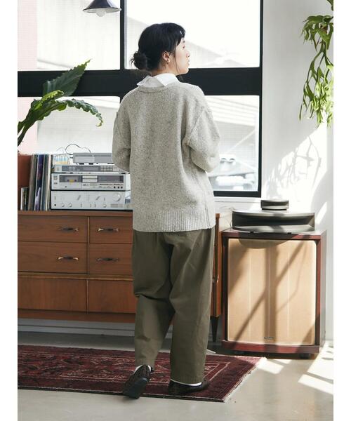 CRAFT STANDARD BOUTIQUE（クラフトスタンダードブティック）の「メランジ多ボタンカーディガン（カーディガン/ボレロ・レディース・ベージュ/グリーン/ブラウン・FREE）」の12枚目の写真